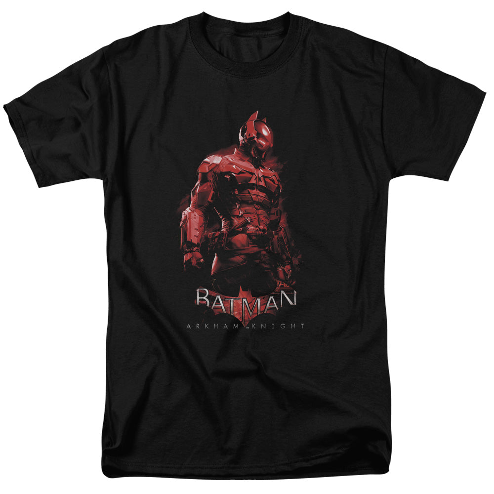 AN OFFCIALLY LICENSED BATMAN ARKHAM KNIGHT KNIGHT MEN'S REGULAR FIT T-SHIRT BLACK