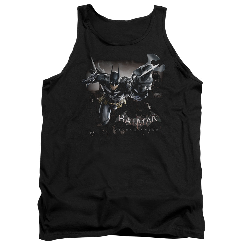AN OFFCIALLY LICENSED BATMAN ARKHAM KNIGHT GRAPPLE ADULT UNISEX TANK TOP BLACK