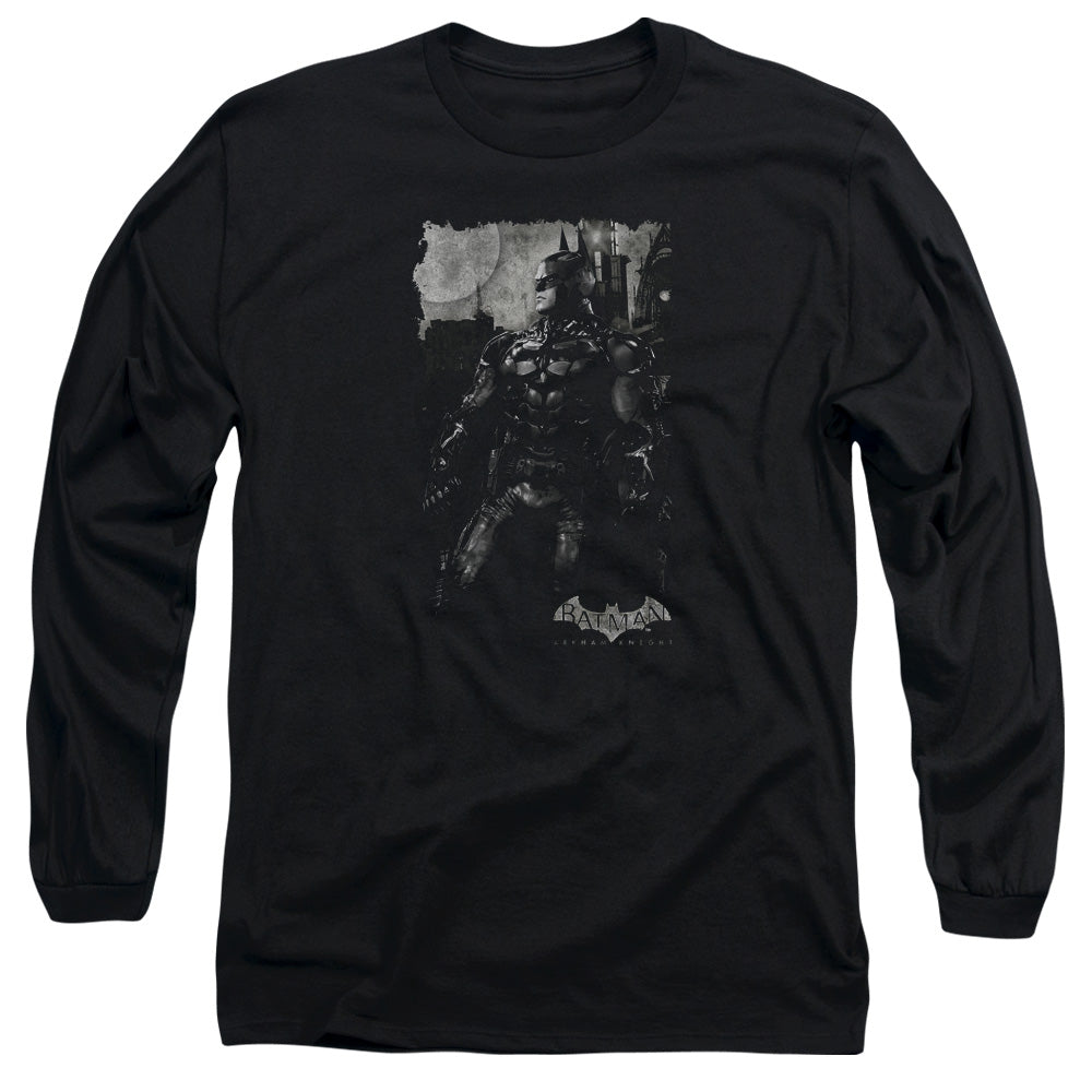 AN OFFCIALLY LICENSED BATMAN ARKHAM KNIGHT BAT BROOD MEN'S LONG SLEEVE T-SHIRT BLACK