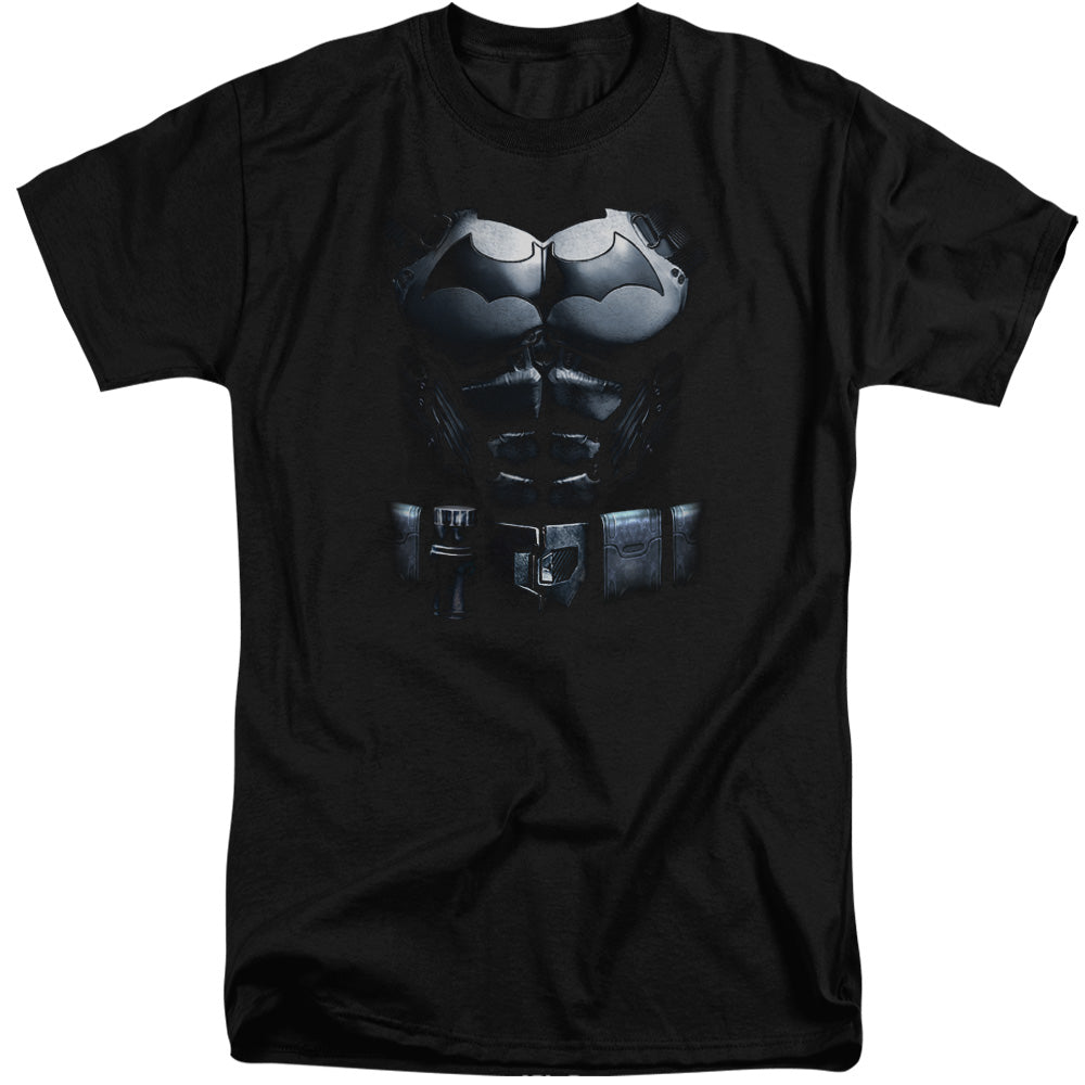 AN OFFCIALLY LICENSED BATMAN ARKHAM ORIGINS UNIFORM MEN'S TALL FIT T-SHIRT BLACK