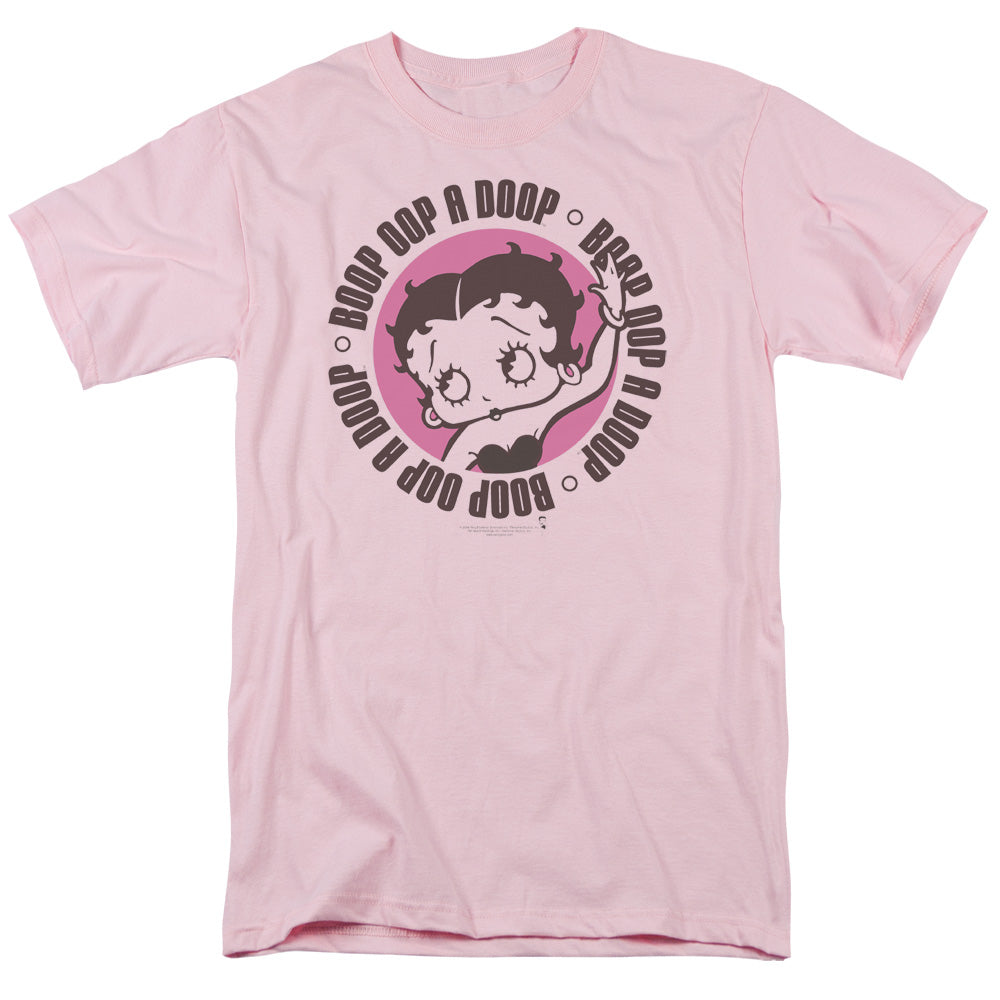 AN OFFCIALLY LICENSED BETTY BOOP OOP A DOOP MEN'S REGULAR FIT T-SHIRT PINK