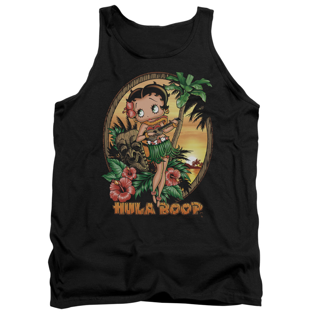 AN OFFCIALLY LICENSED BETTY BOOP HULA BOOP II ADULT UNISEX TANK TOP BLACK