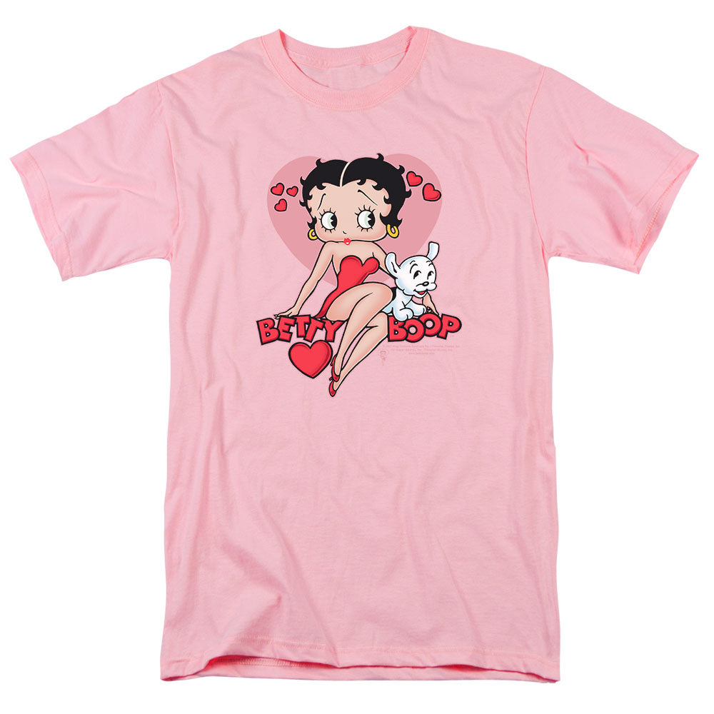 AN OFFCIALLY LICENSED BETTY BOOP SWEETHEART MEN'S REGULAR FIT T-SHIRT ATHLETIC HEATHER