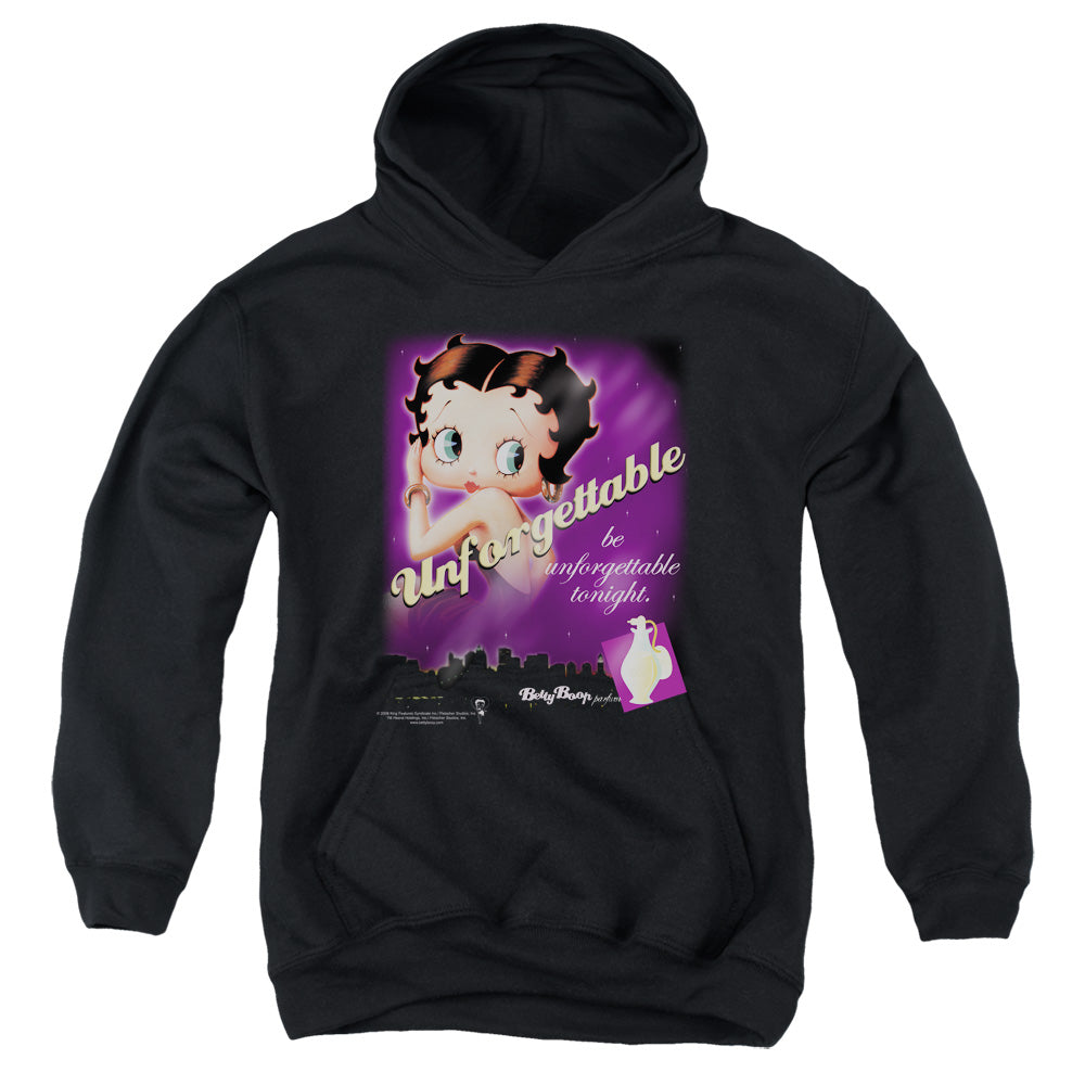 AN OFFCIALLY LICENSED BETTY BOOP UNFORGETTABLE YOUTH HOODIE BLACK