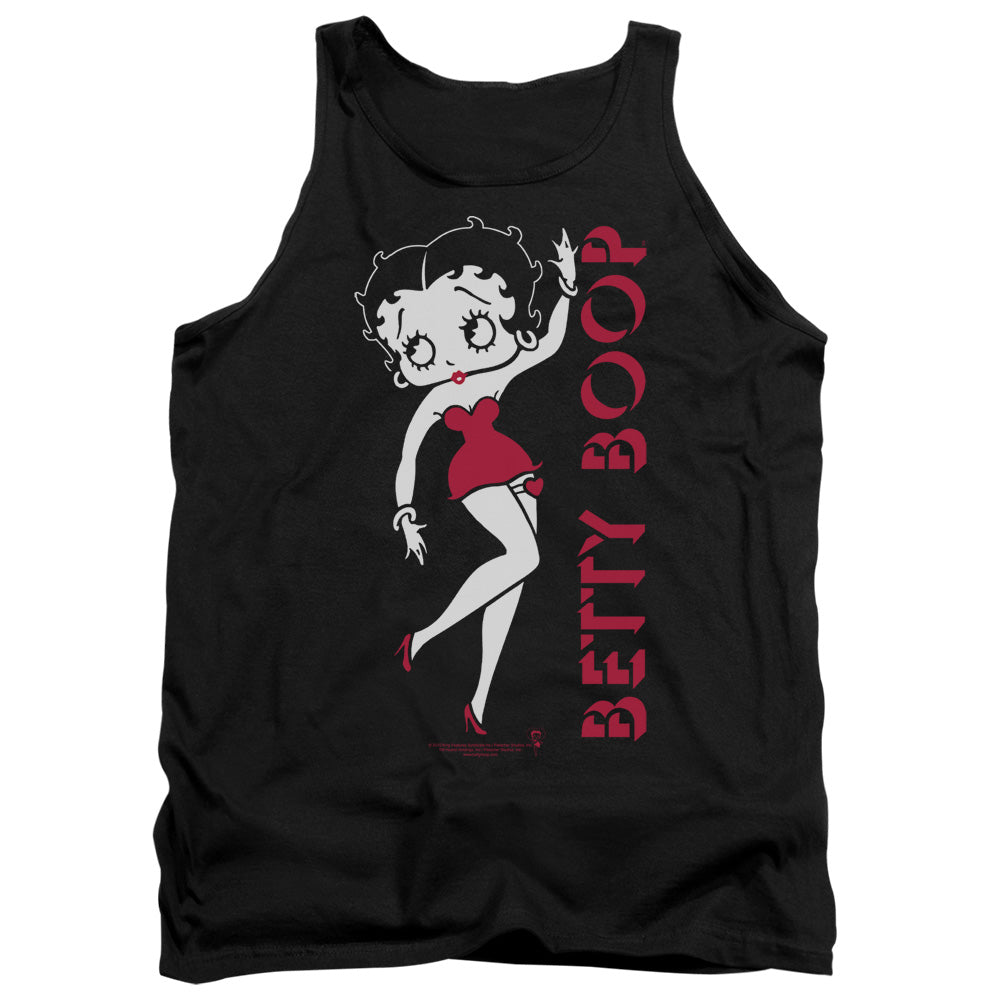 AN OFFCIALLY LICENSED BETTY BOOP CLASSIC ADULT UNISEX TANK TOP BLACK