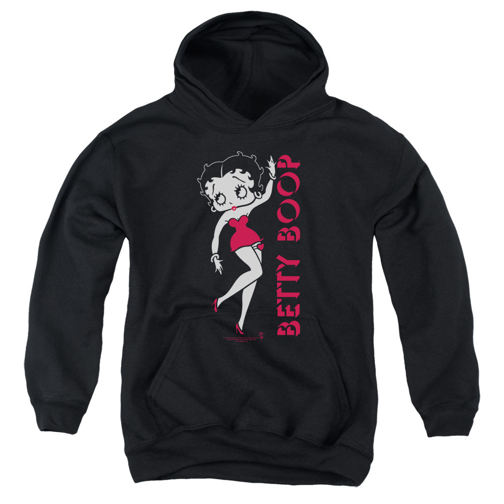 AN OFFCIALLY LICENSED BETTY BOOP CLASSIC YOUTH HOODIE BLACK