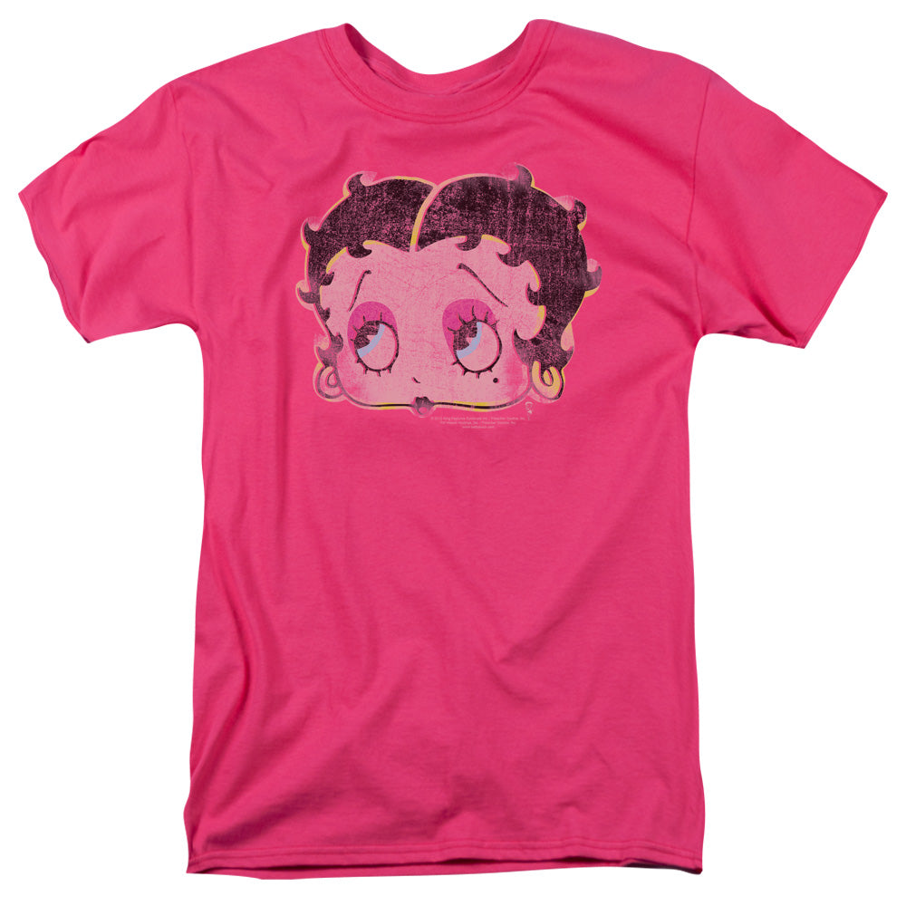 AN OFFCIALLY LICENSED BETTY BOOP POP ART BOOP MEN'S REGULAR FIT T-SHIRT HOT PINK