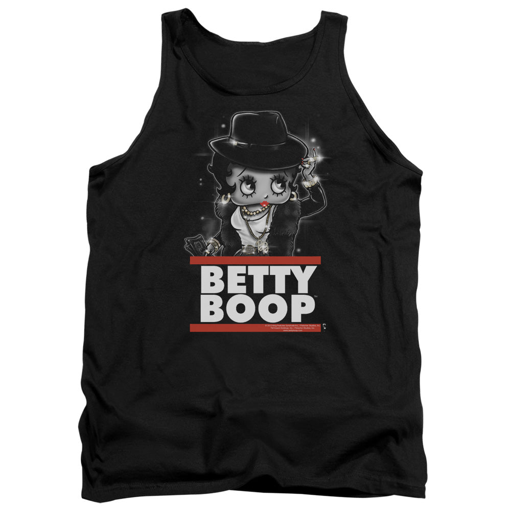 AN OFFCIALLY LICENSED BETTY BOOP BLING BLING BOOP ADULT UNISEX TANK TOP BLACK