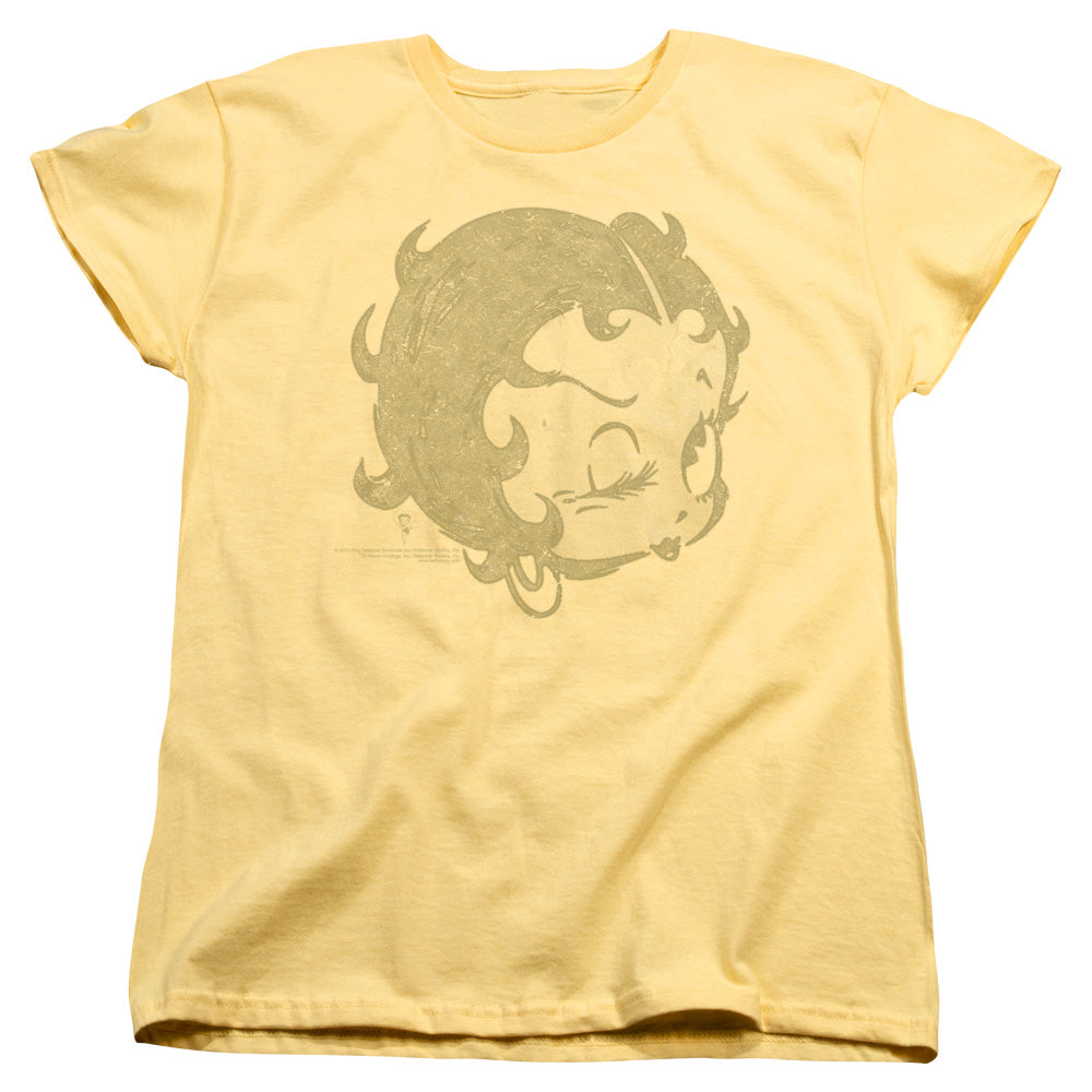 AN OFFCIALLY LICENSED BETTY BOOP HEY THERE WOMEN'S REGULAR FIT T-SHIRT BANANA