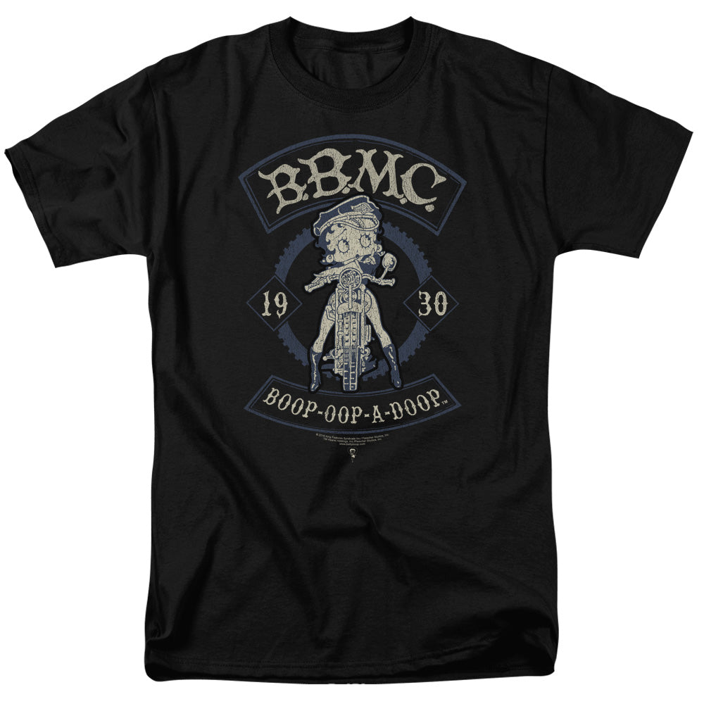 AN OFFCIALLY LICENSED BETTY BOOP B.B.M.C. MEN'S REGULAR FIT T-SHIRT BLACK