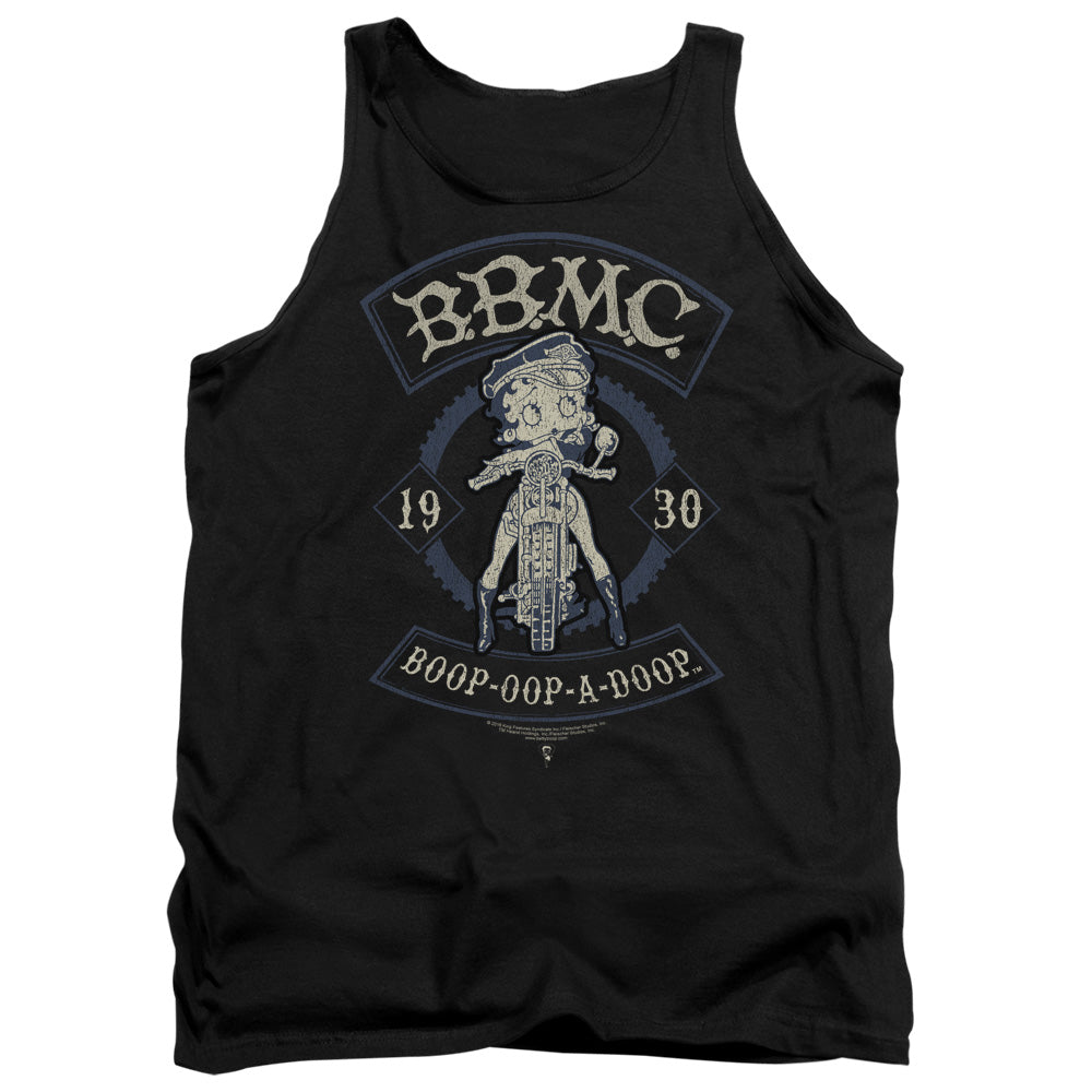 AN OFFCIALLY LICENSED BETTY BOOP B.B.M.C. ADULT UNISEX TANK TOP BLACK