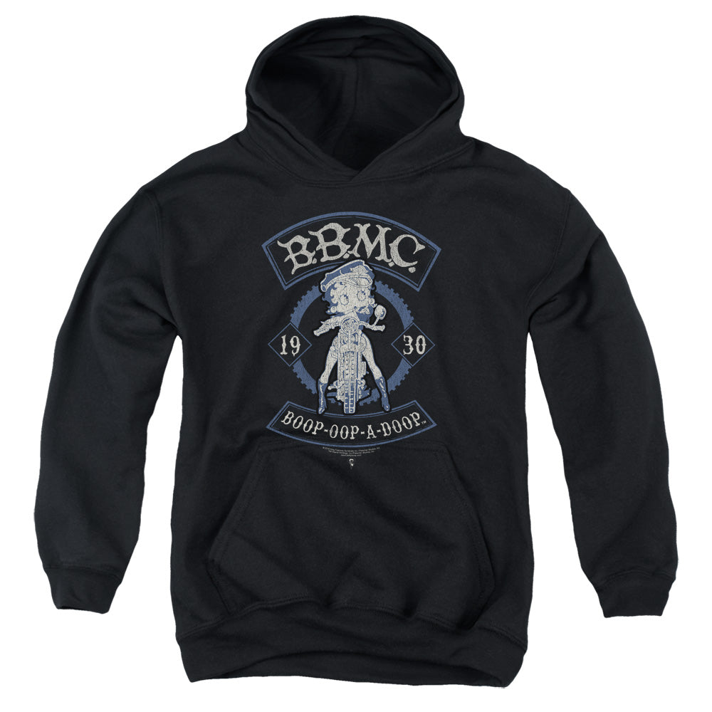 AN OFFCIALLY LICENSED BETTY BOOP B.B.M.C. YOUTH HOODIE BLACK