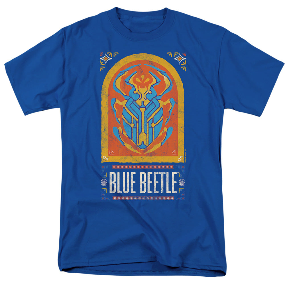 AN OFFCIALLY LICENSED BLUE BEETLE (2023) ARCHWAY MEN'S REGULAR FIT T-SHIRT ROYAL
