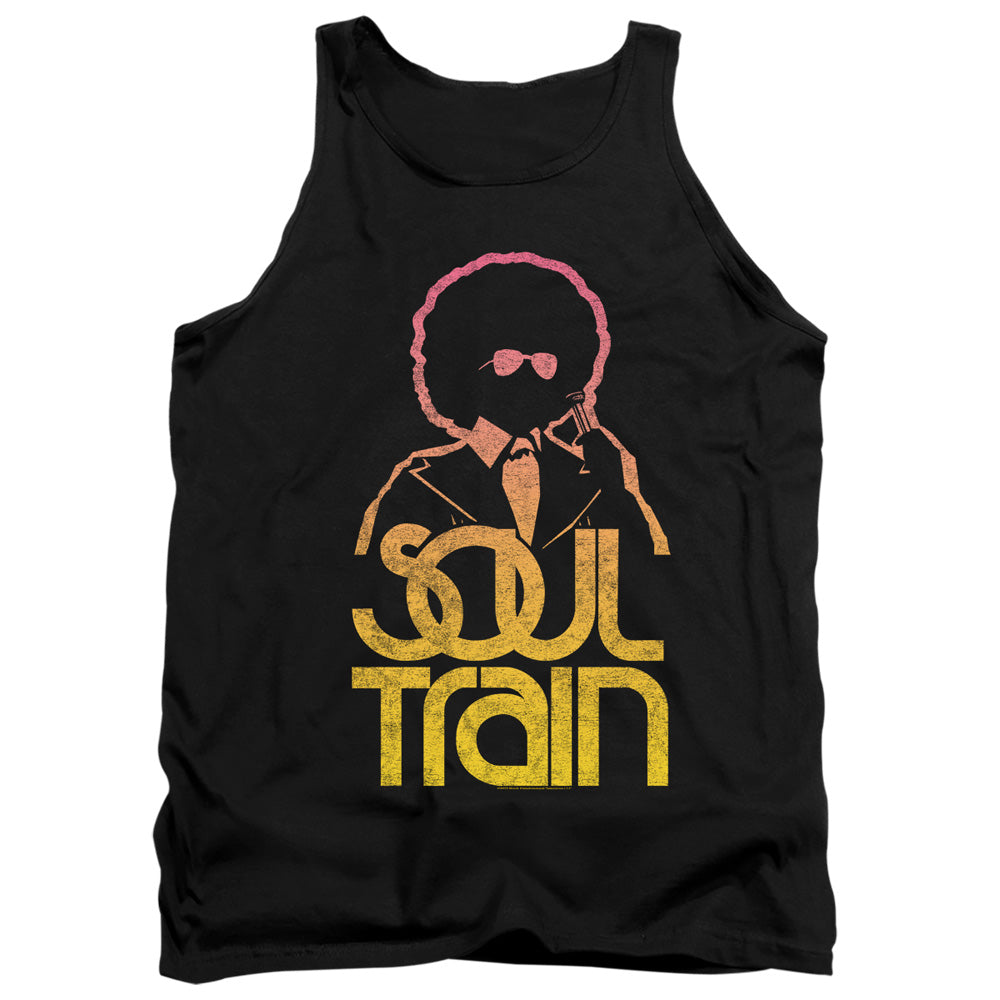 AN OFFCIALLY LICENSED BET SOUL TRAIN THE HOST ADULT UNISEX TANK TOP BLACK