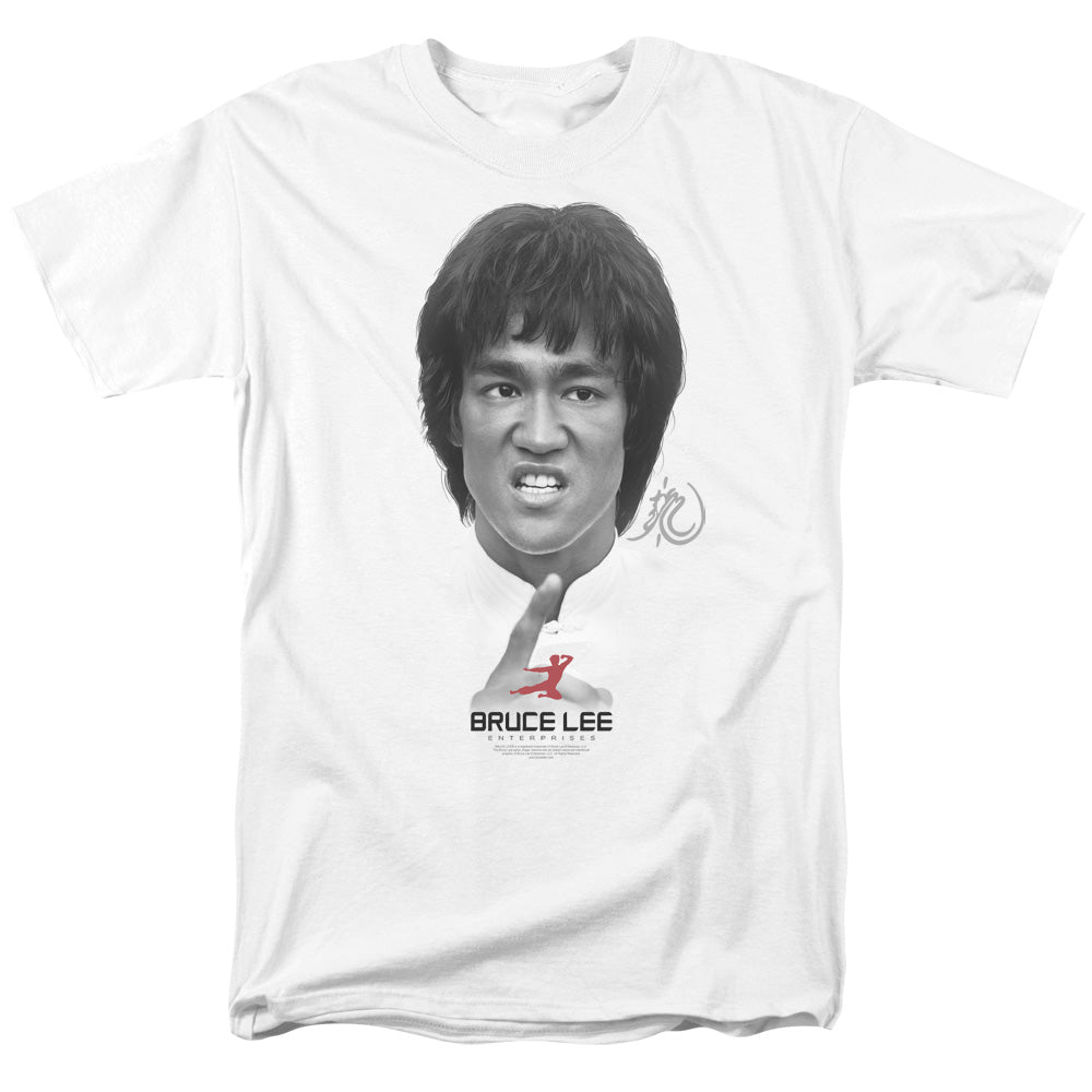 AN OFFCIALLY LICENSED BRUCE LEE SELF HELP MEN'S REGULAR FIT T-SHIRT WHITE