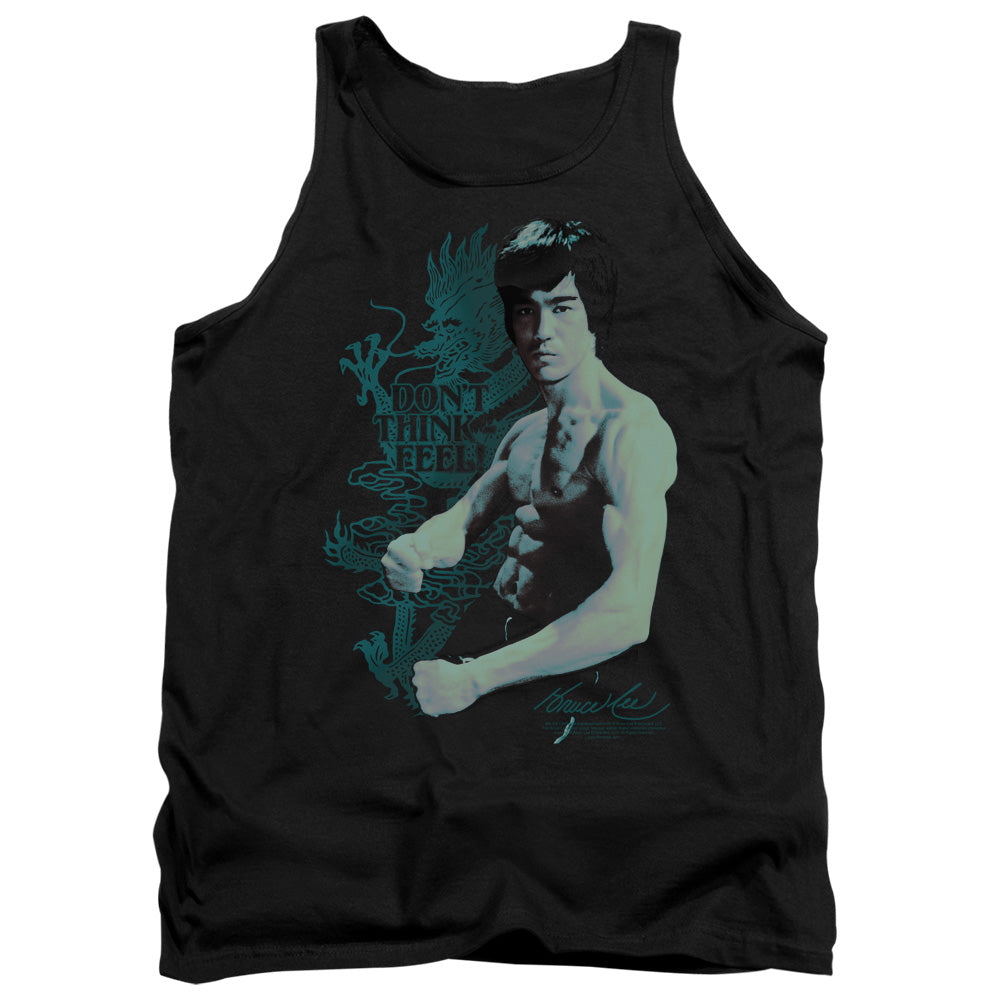 AN OFFCIALLY LICENSED BRUCE LEE FEEL ADULT UNISEX TANK TOP BLACK