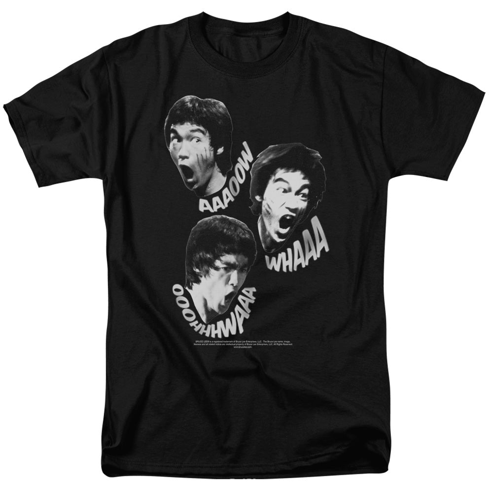 AN OFFCIALLY LICENSED BRUCE LEE SOUNDS OF THE DRAGON MEN'S REGULAR FIT T-SHIRT BLACK
