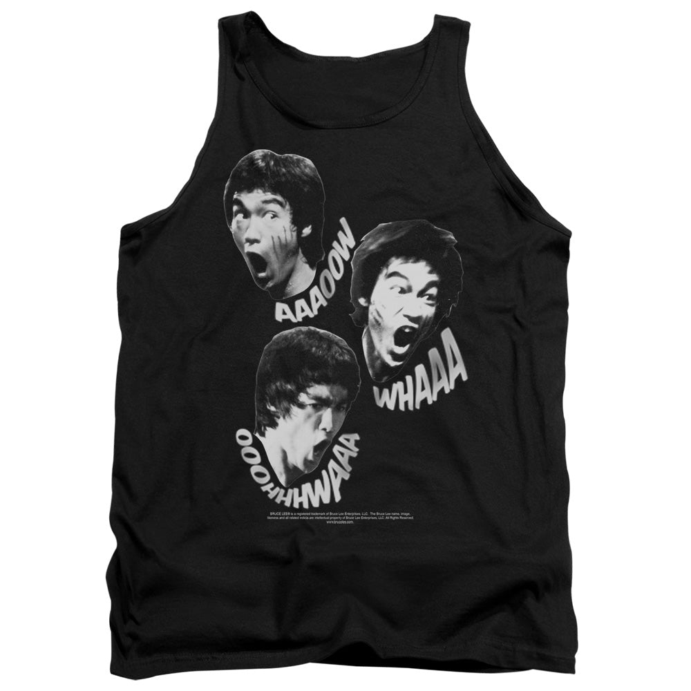 AN OFFCIALLY LICENSED BRUCE LEE SOUNDS OF THE DRAGON ADULT UNISEX TANK TOP BLACK