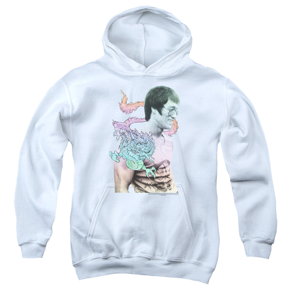 AN OFFCIALLY LICENSED BRUCE LEE A LITTLE BRUCE YOUTH HOODIE WHITE
