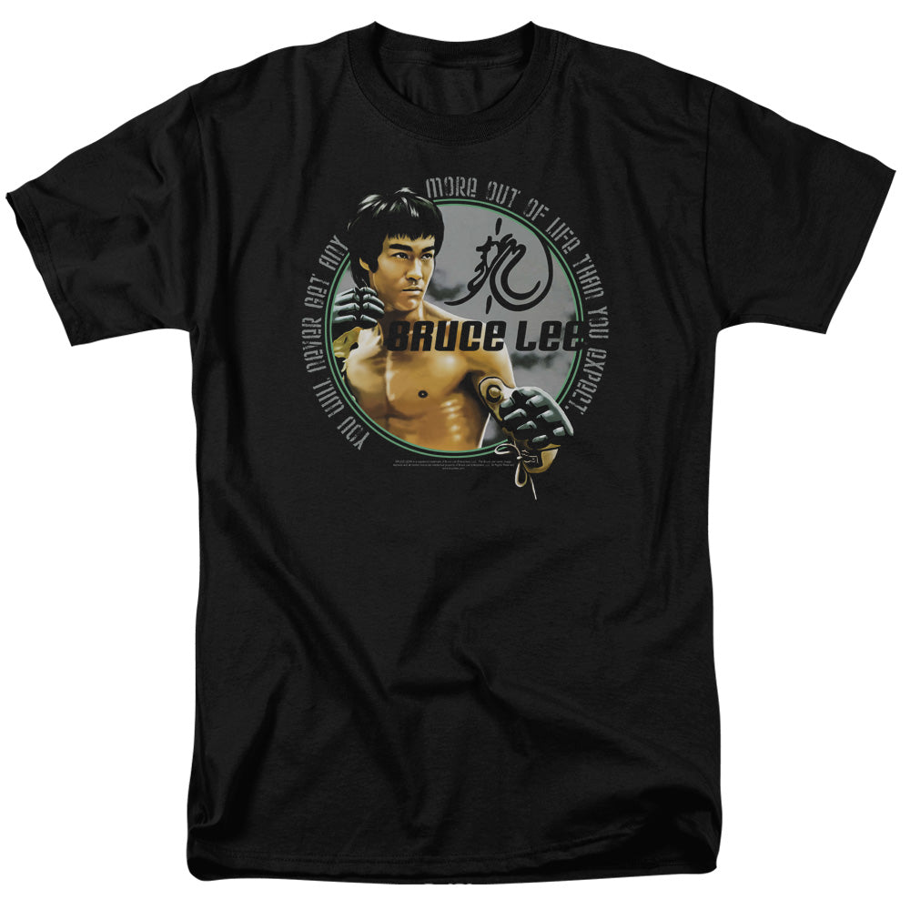 AN OFFCIALLY LICENSED BRUCE LEE EXPECTATIONS MEN'S REGULAR FIT T-SHIRT BLACK