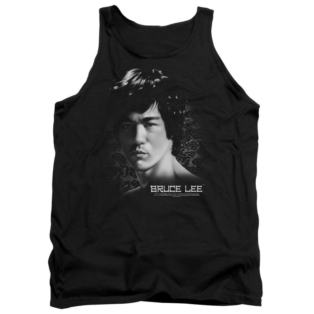 AN OFFCIALLY LICENSED BRUCE LEE IN YOUR FACE ADULT UNISEX TANK TOP BLACK