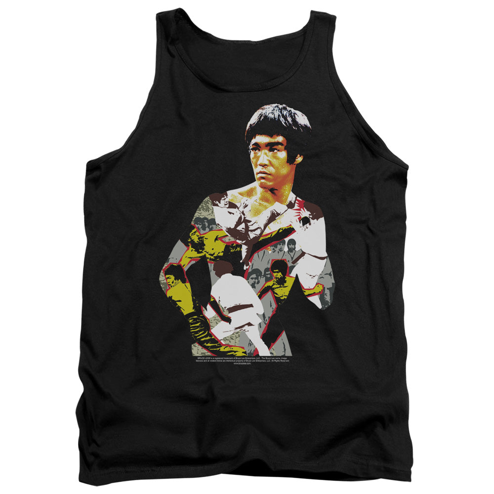 AN OFFCIALLY LICENSED BRUCE LEE BODY OF ACTION ADULT UNISEX TANK TOP BLACK