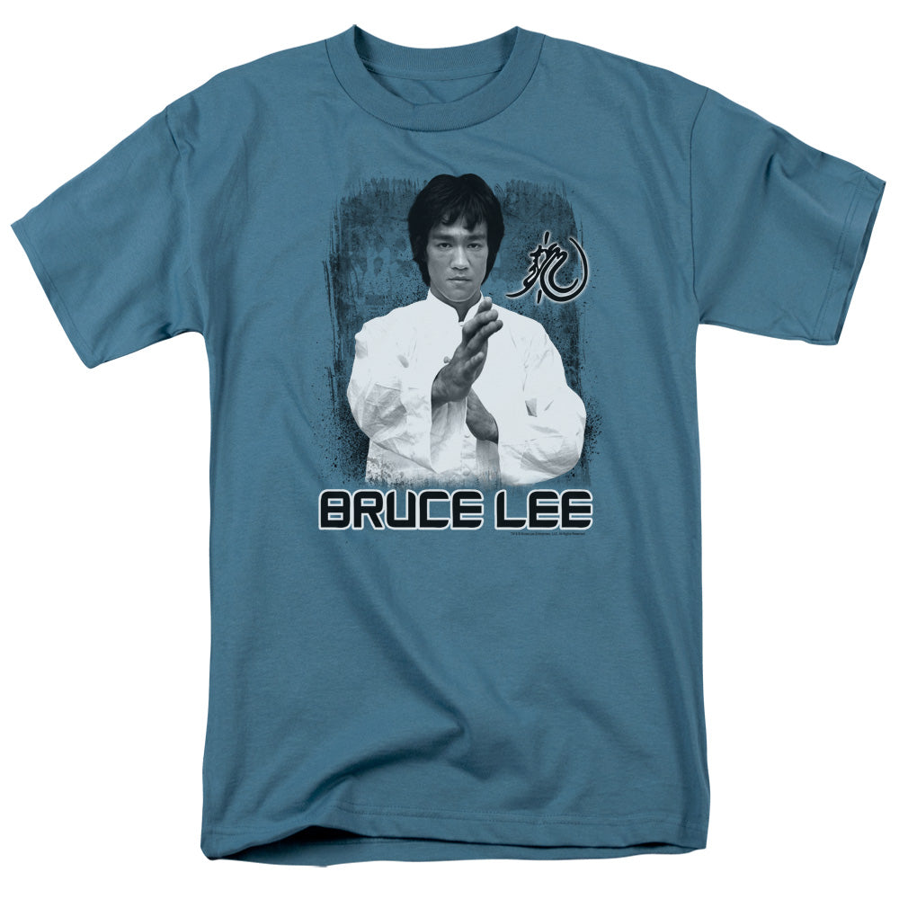 AN OFFCIALLY LICENSED BRUCE LEE CONCENTRATE MEN'S REGULAR FIT T-SHIRT SLATE