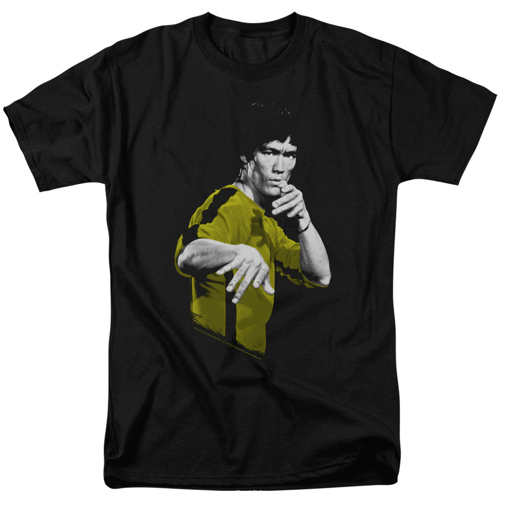 AN OFFCIALLY LICENSED BRUCE LEE SUIT OF DEATH MEN'S REGULAR FIT T-SHIRT BLACK