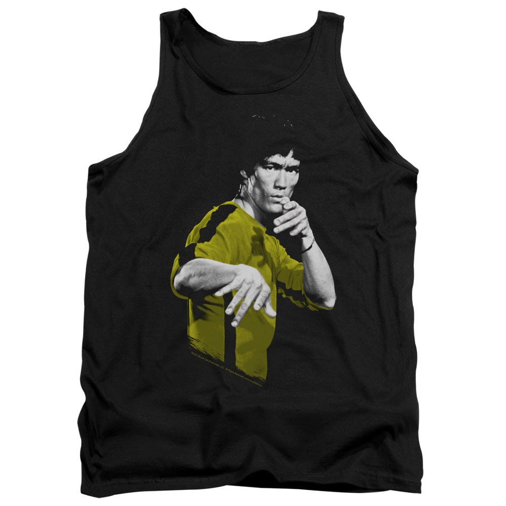 AN OFFCIALLY LICENSED BRUCE LEE SUIT OF DEATH ADULT UNISEX TANK TOP BLACK