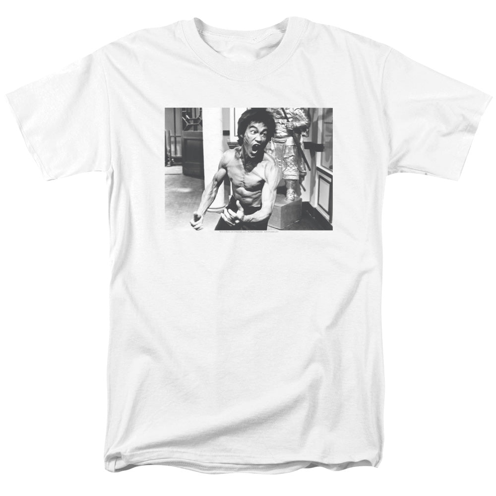 AN OFFCIALLY LICENSED BRUCE LEE FULL OF FURY MEN'S REGULAR FIT T-SHIRT WHITE