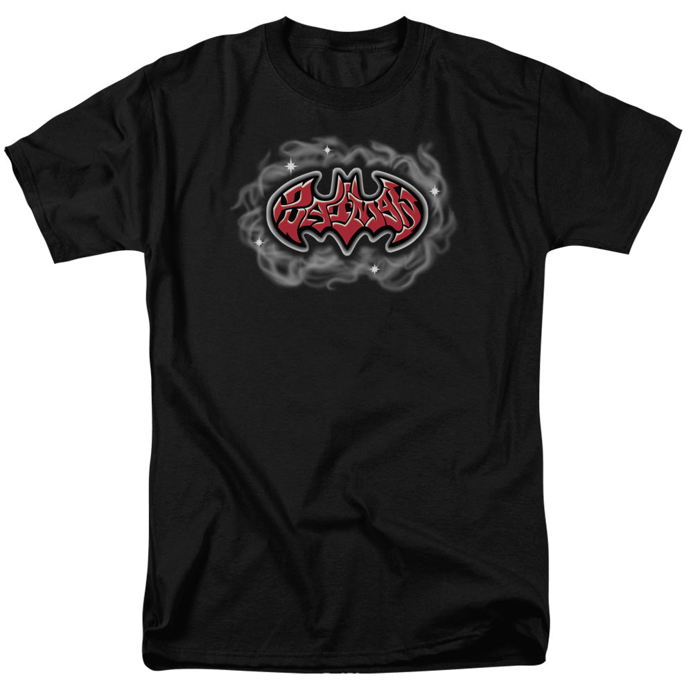 AN OFFCIALLY LICENSED BATMAN HIP HOP LOGO MEN'S REGULAR FIT T-SHIRT BLACK
