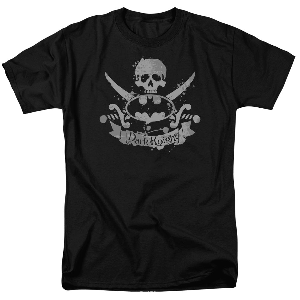 AN OFFCIALLY LICENSED BATMAN DARK PIRATE MEN'S REGULAR FIT T-SHIRT BLACK