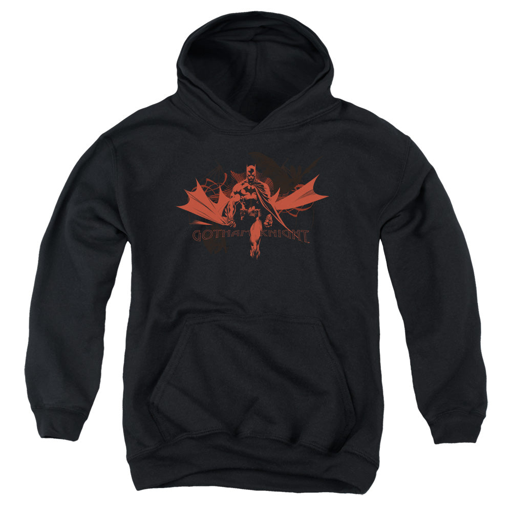 AN OFFCIALLY LICENSED BATMAN GOTHAM KNIGHT YOUTH HOODIE BLACK