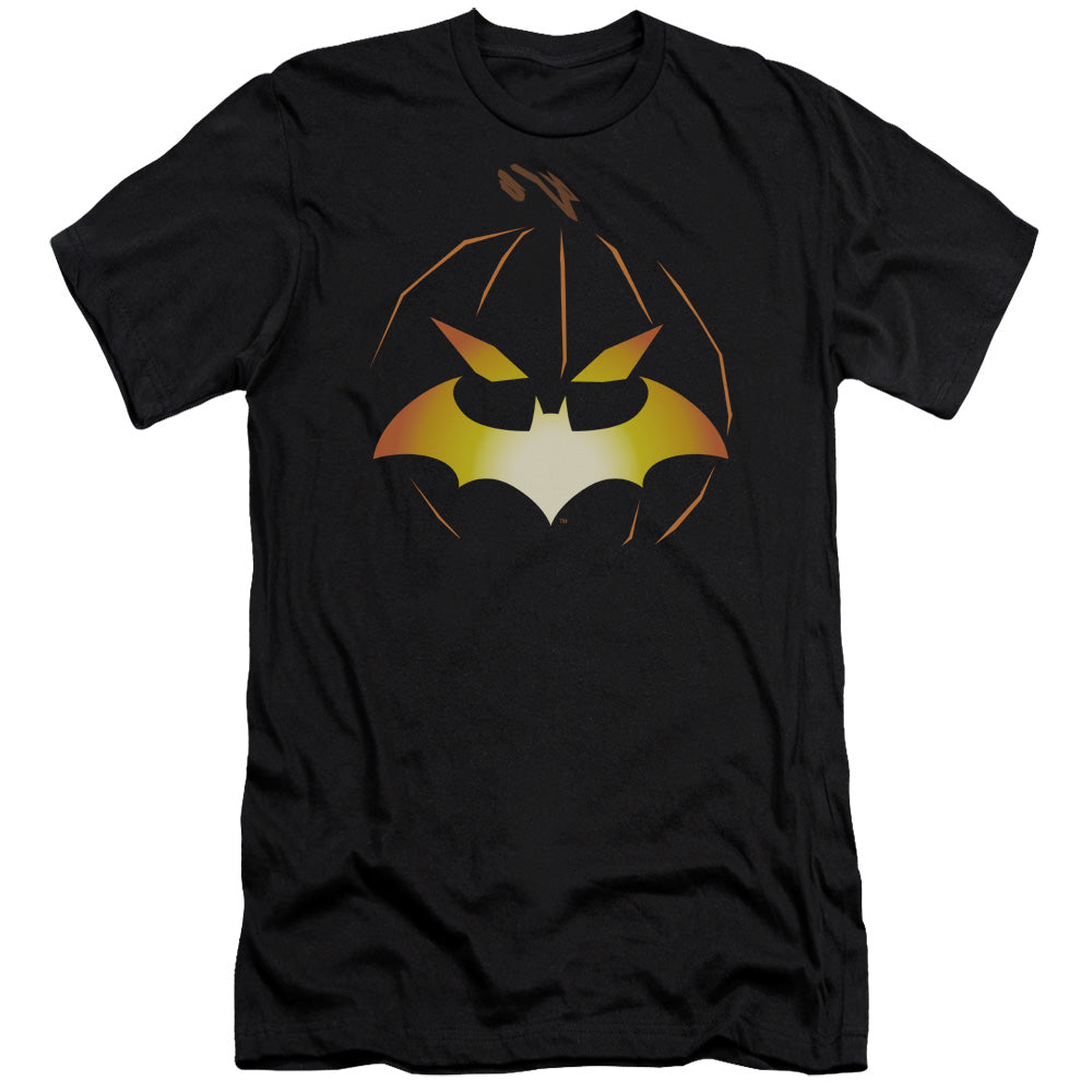 AN OFFCIALLY LICENSED BATMAN JACK OBAT MEN'S PREMIUM SLIM FIT T-SHIRT BLACK