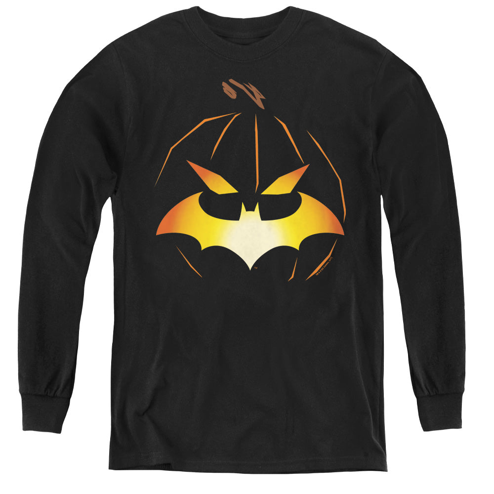AN OFFCIALLY LICENSED BATMAN JACK OBAT YOUTH LONG SLEEVE T-SHIRT BLACK