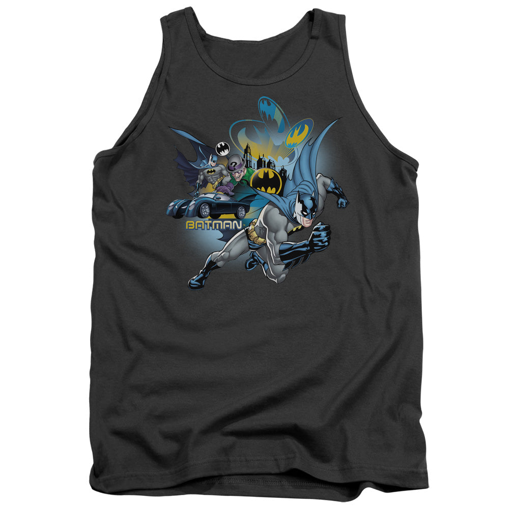 AN OFFCIALLY LICENSED BATMAN CALL OF DUTY ADULT UNISEX TANK TOP CHARCOAL