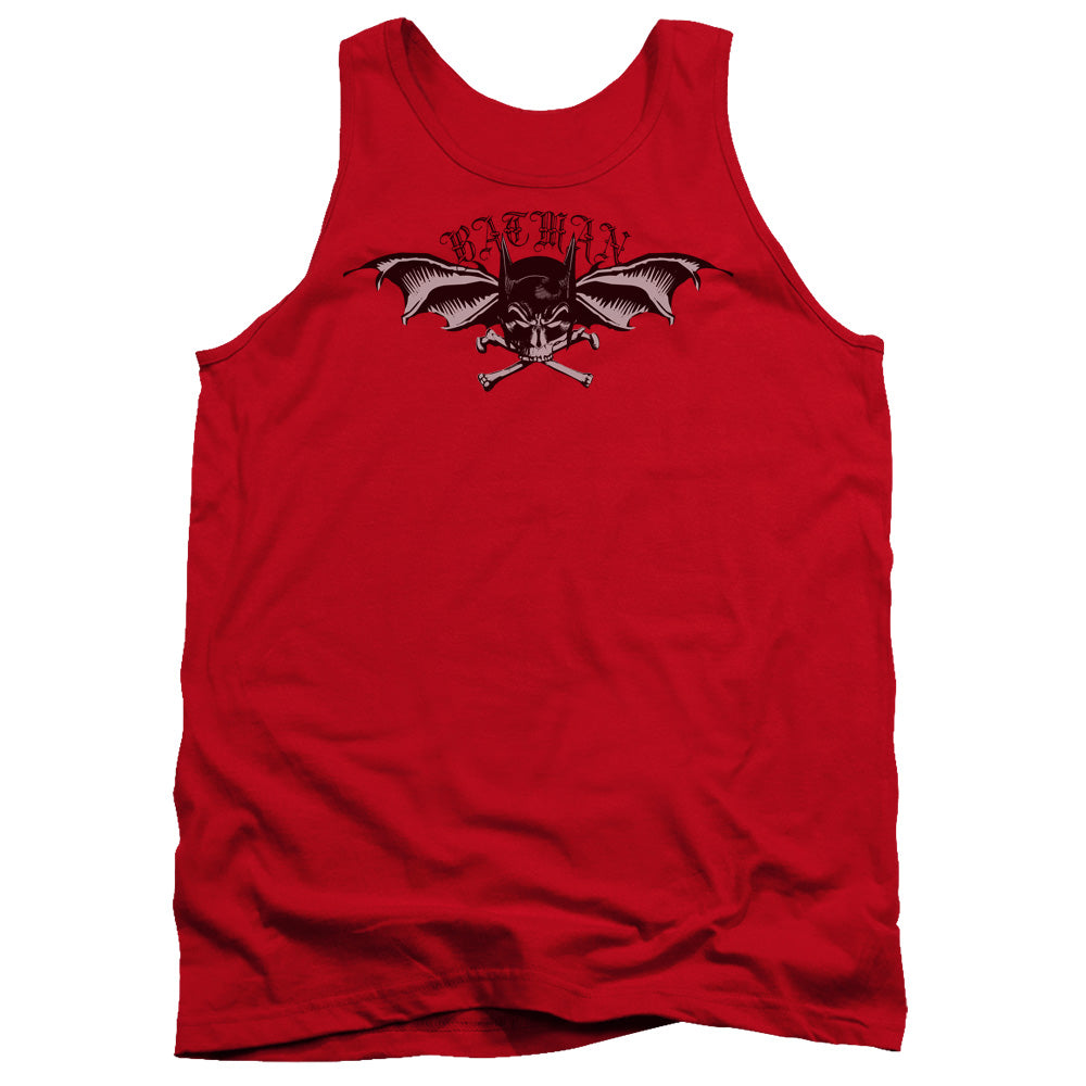 AN OFFCIALLY LICENSED BATMAN WINGS OF WRATH ADULT UNISEX TANK TOP RED