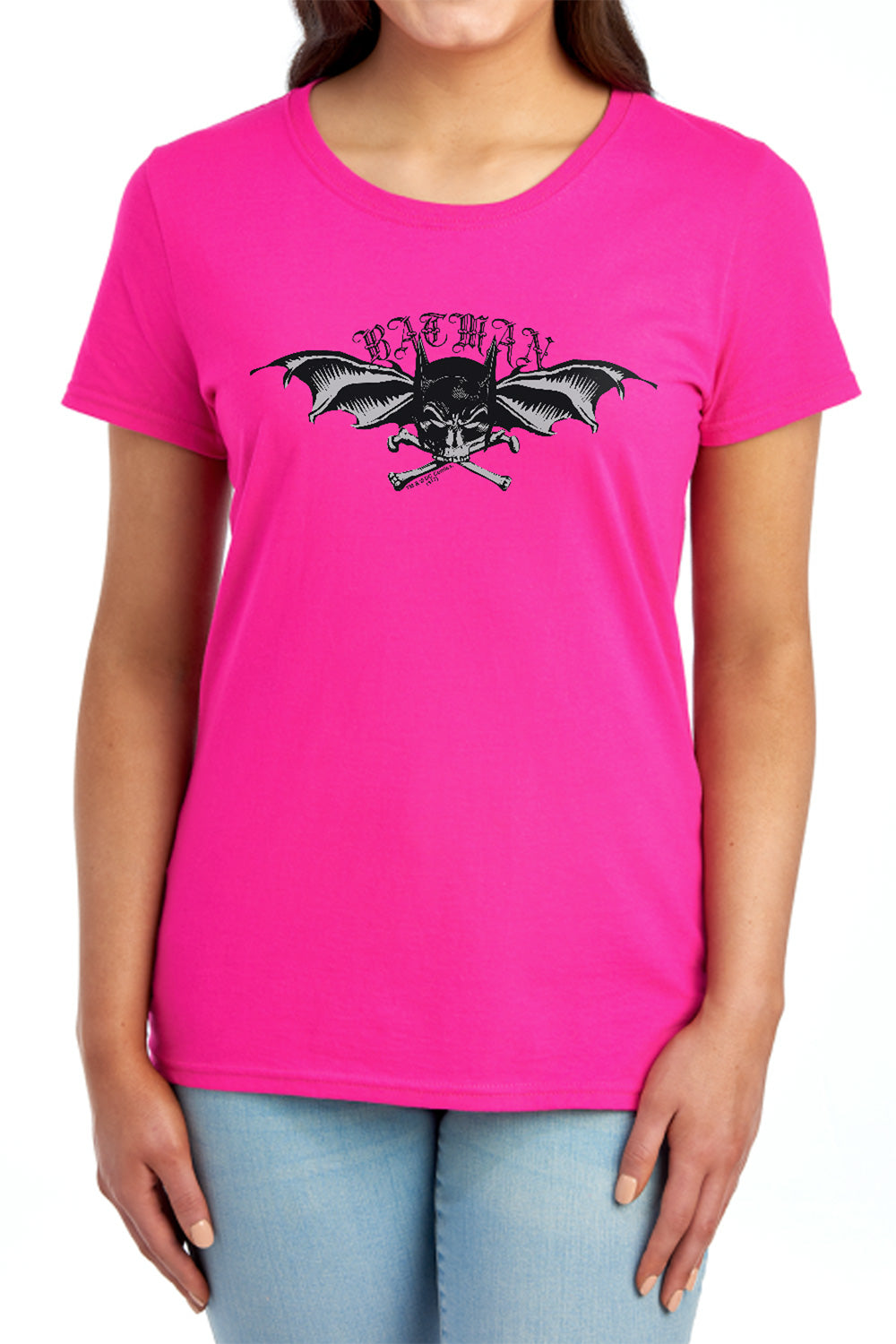 AN OFFCIALLY LICENSED BATMAN WINGS OF WRATH WOMEN'S REGULAR FIT T-SHIRT RED
