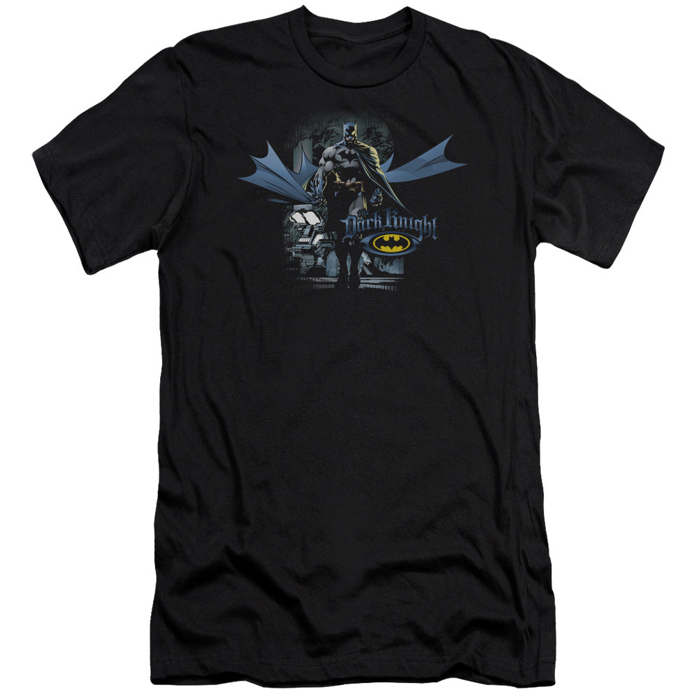 AN OFFCIALLY LICENSED BATMAN FROM THE DEPTHS MEN'S PREMIUM SLIM FIT T-SHIRT BLACK