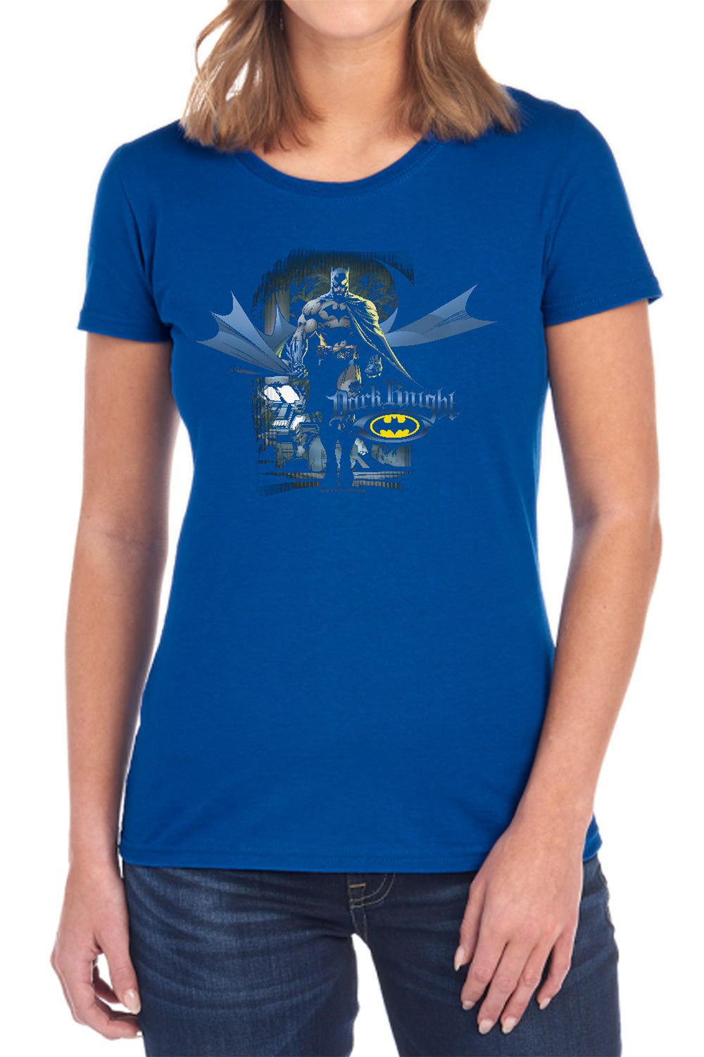 AN OFFCIALLY LICENSED BATMAN FROM THE DEPTHS WOMEN'S REGULAR FIT T-SHIRT BLACK