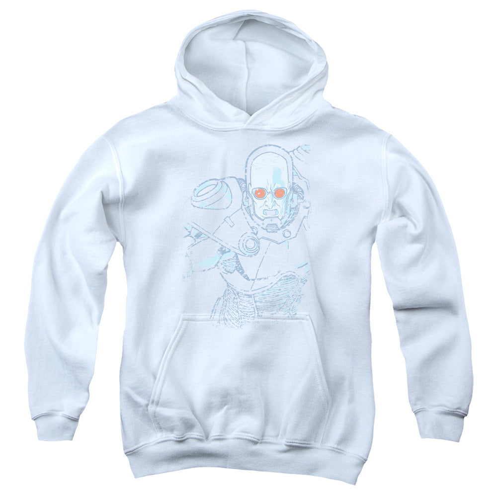 AN OFFCIALLY LICENSED BATMAN SNOWBLIND FREEZE YOUTH HOODIE WHITE