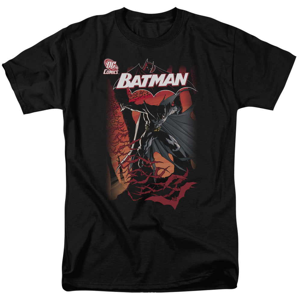 AN OFFCIALLY LICENSED BATMAN #655 COVER MEN'S REGULAR FIT T-SHIRT BLACK
