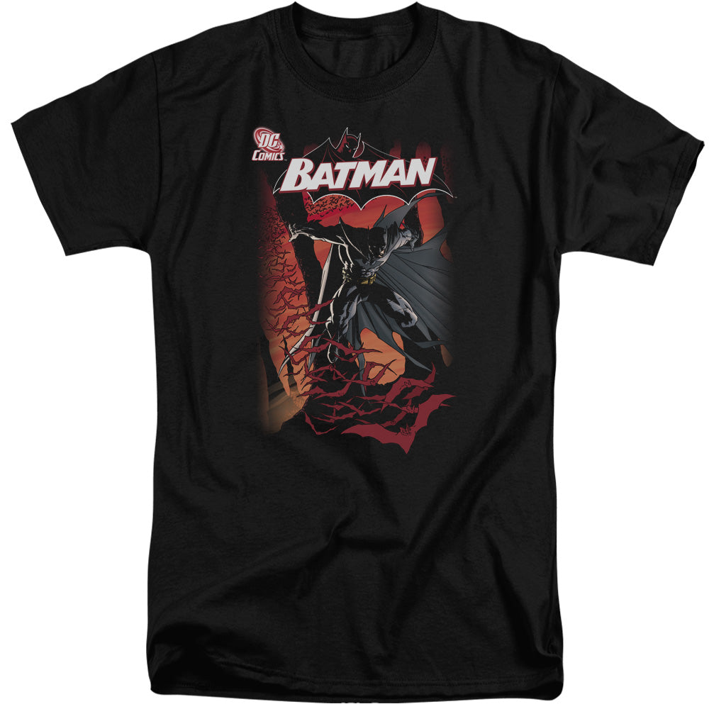 AN OFFCIALLY LICENSED BATMAN #655 COVER MEN'S TALL FIT T-SHIRT BLACK