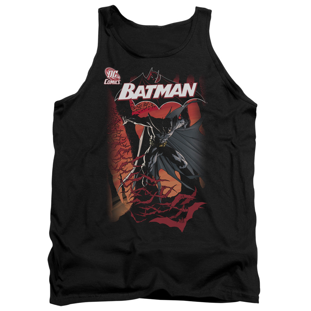 AN OFFCIALLY LICENSED BATMAN #655 COVER ADULT UNISEX TANK TOP BLACK