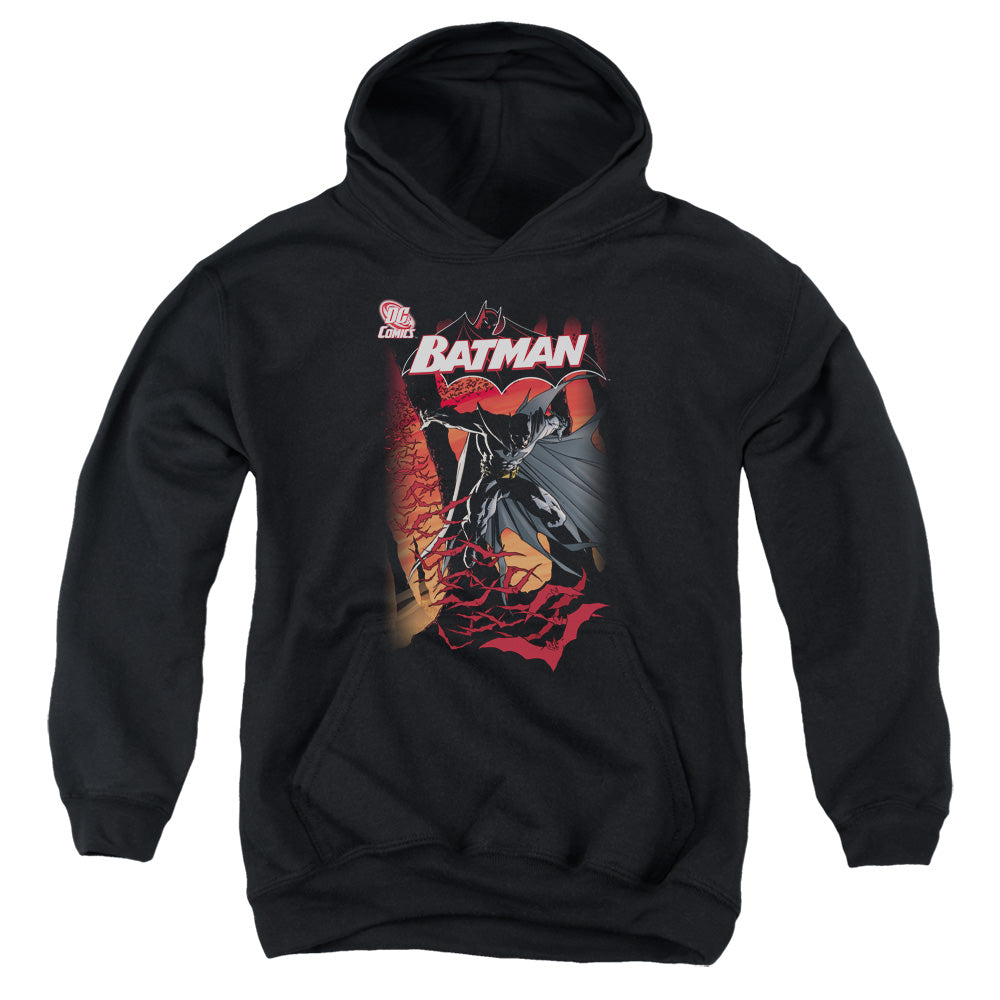 AN OFFCIALLY LICENSED BATMAN #655 COVER YOUTH HOODIE BLACK