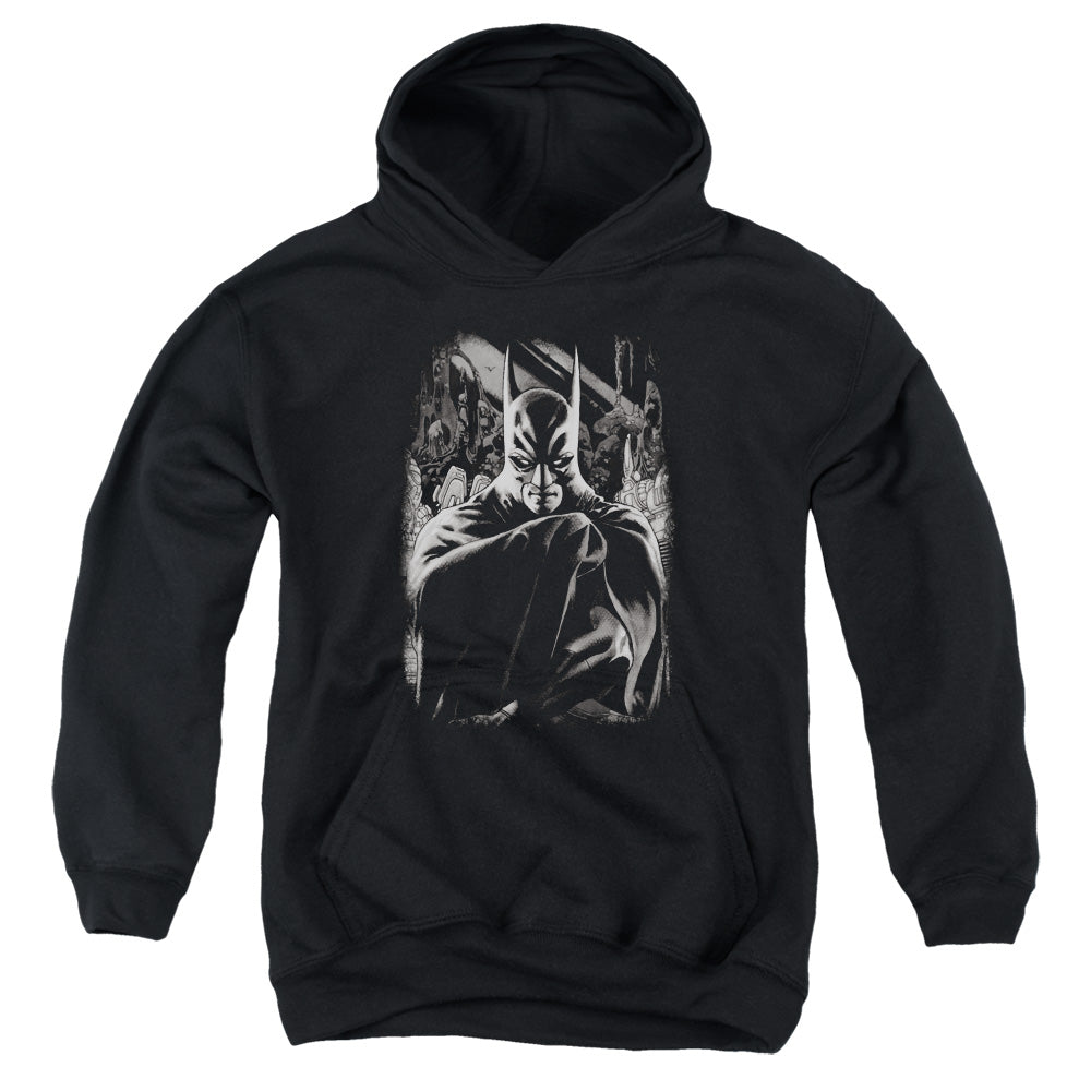 AN OFFCIALLY LICENSED BATMAN DETECTIVE 821 COVER YOUTH HOODIE BLACK