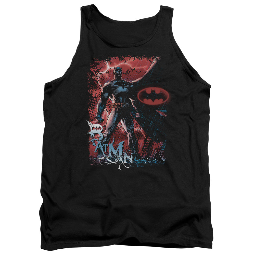 AN OFFCIALLY LICENSED BATMAN GOTHAM REIGN ADULT UNISEX TANK TOP BLACK