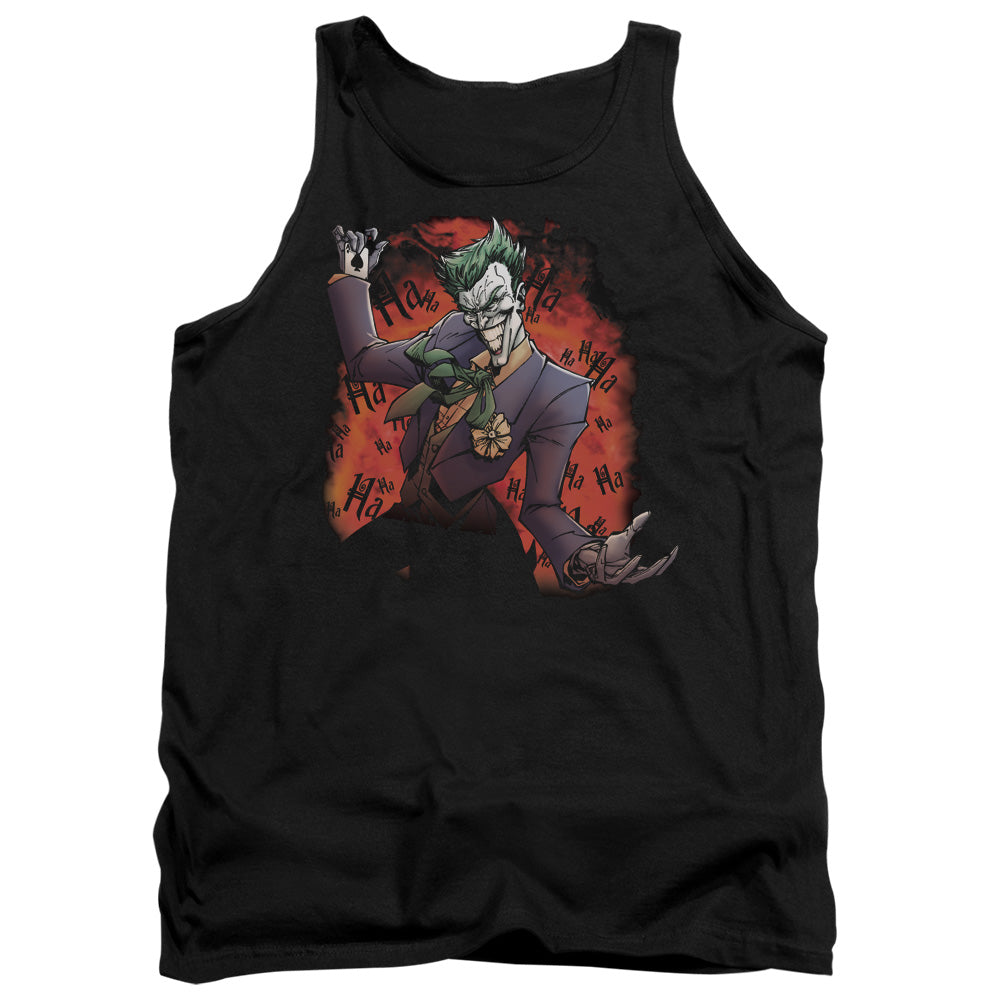 AN OFFCIALLY LICENSED BATMAN JOKERS AVE ADULT UNISEX TANK TOP BLACK