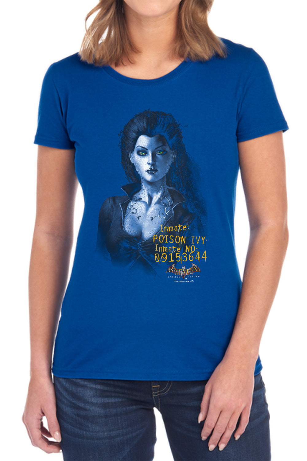AN OFFCIALLY LICENSED BATMAN AA ARKHAM POISON IVY WOMEN'S REGULAR FIT T-SHIRT BLACK