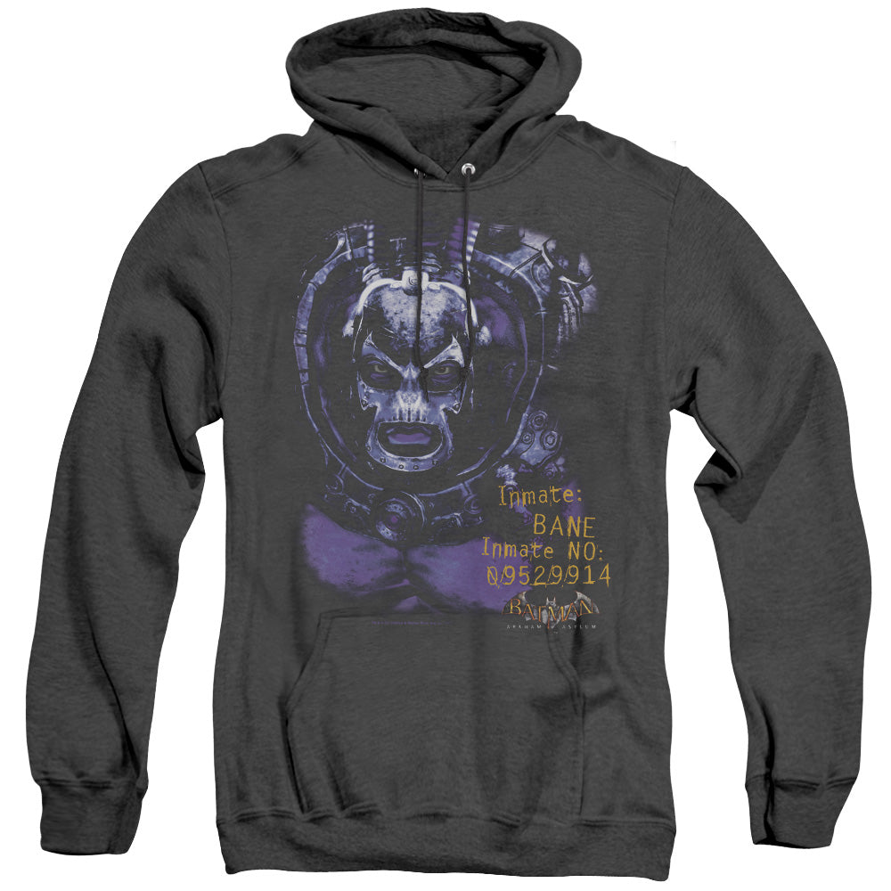 AN OFFCIALLY LICENSED BATMAN AA ARKHAM BANE ADULT UNISEX HEATHER PULLOVER HOODIE BLACK